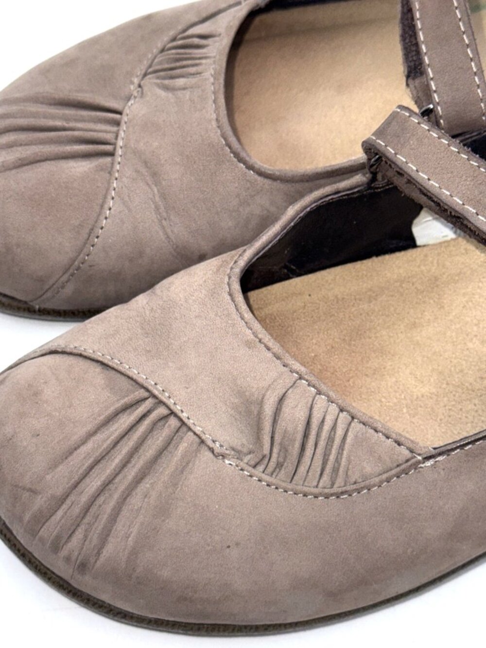 Naot Taramoa Women's 7 38 Beige Nubuck Leather Mary Jane Comfort Koru Cushioned - Picture 3 of 13